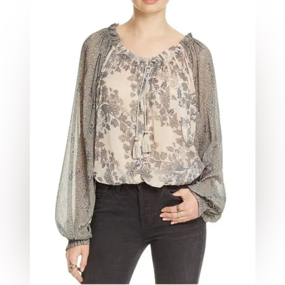 Free People Hendrix Peasant Top Sz Small.